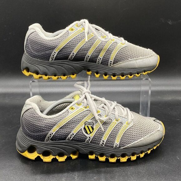 KSwiss Tubes sport 92281017 womens 6.5 gray yellow athletic casual low top - Picture 1 of 8